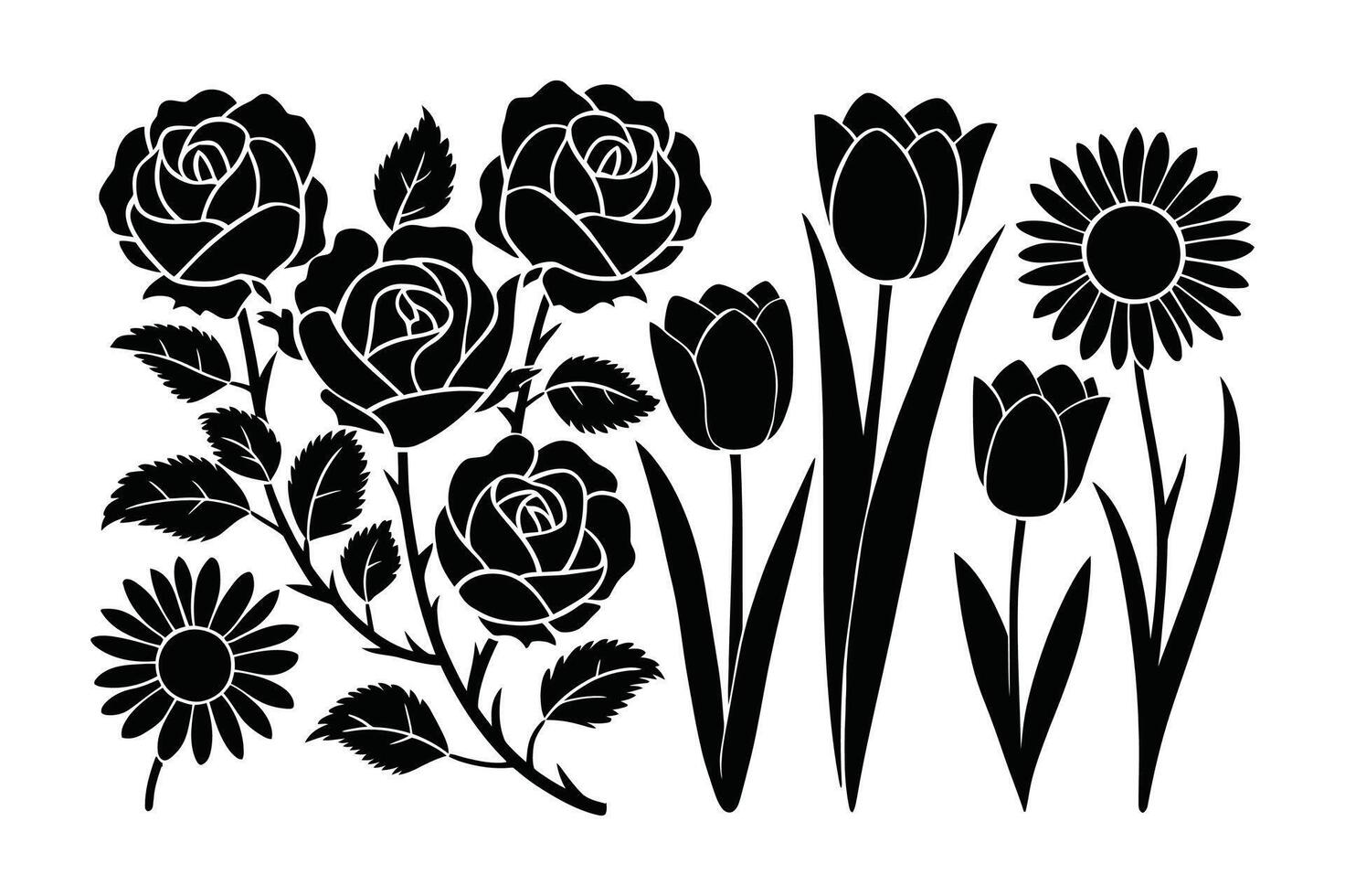 Blooming Line Elegance vector
