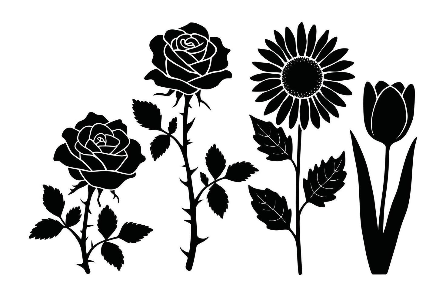 Minimal Petal Art vector
