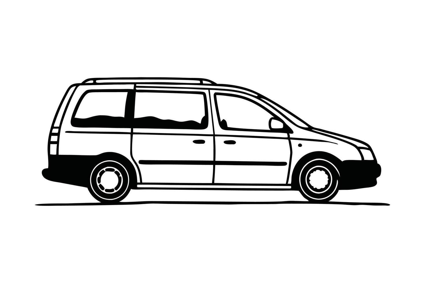 Dynamic Van Silhouette vector