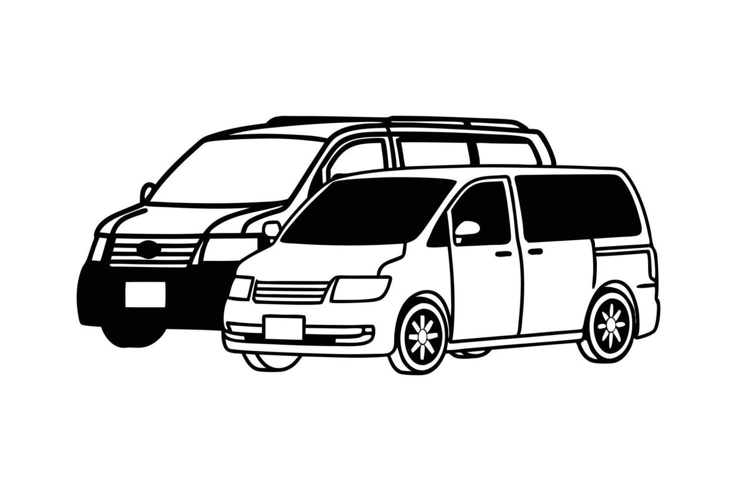 Auto Van Trace vector