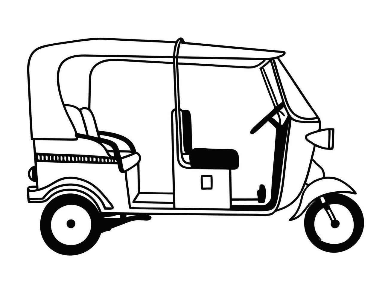 Minimal Auto silhouette vector