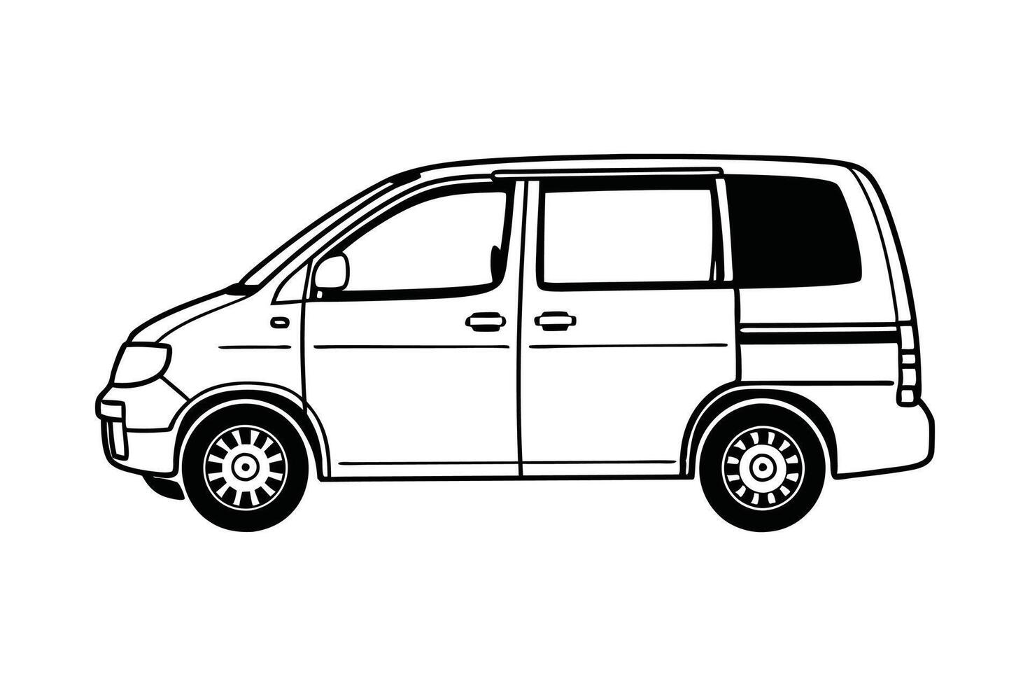 Van Sketch Simplicity vector