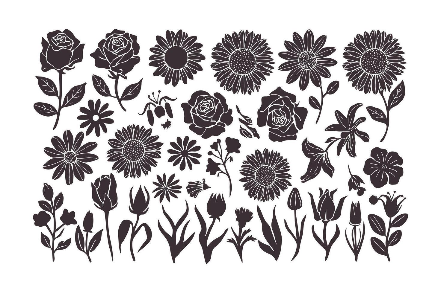 Minimal Floral Essence vector