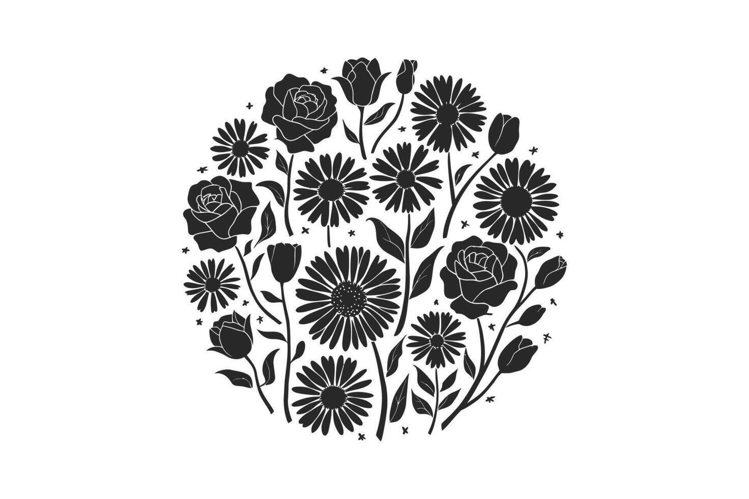 Refined Bloom Art vector