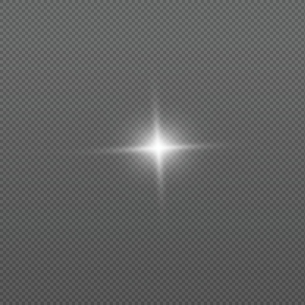 White light lens effects. Light effects. vector