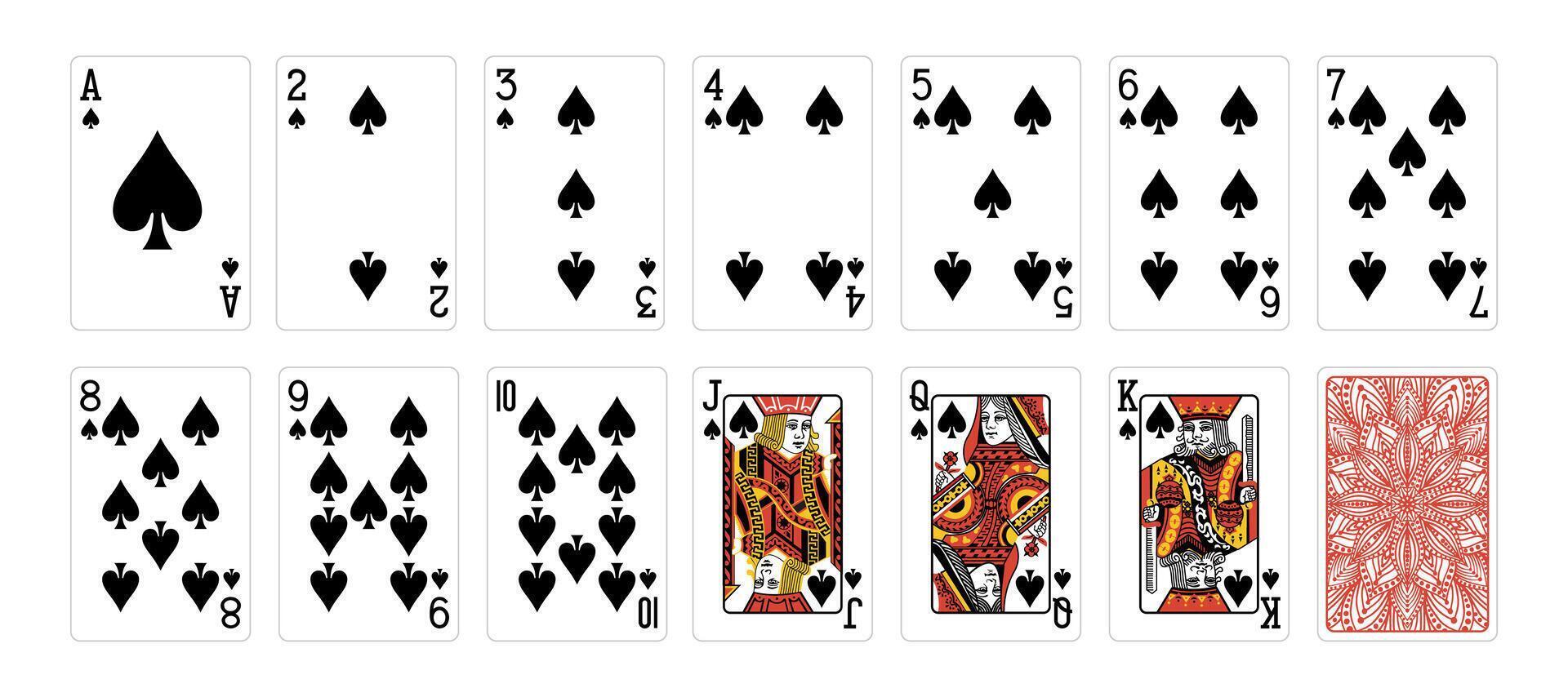 Illustration of Poker cards set vector