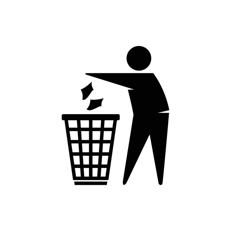 Recycle bin icon. Trash Can icon illustration vector