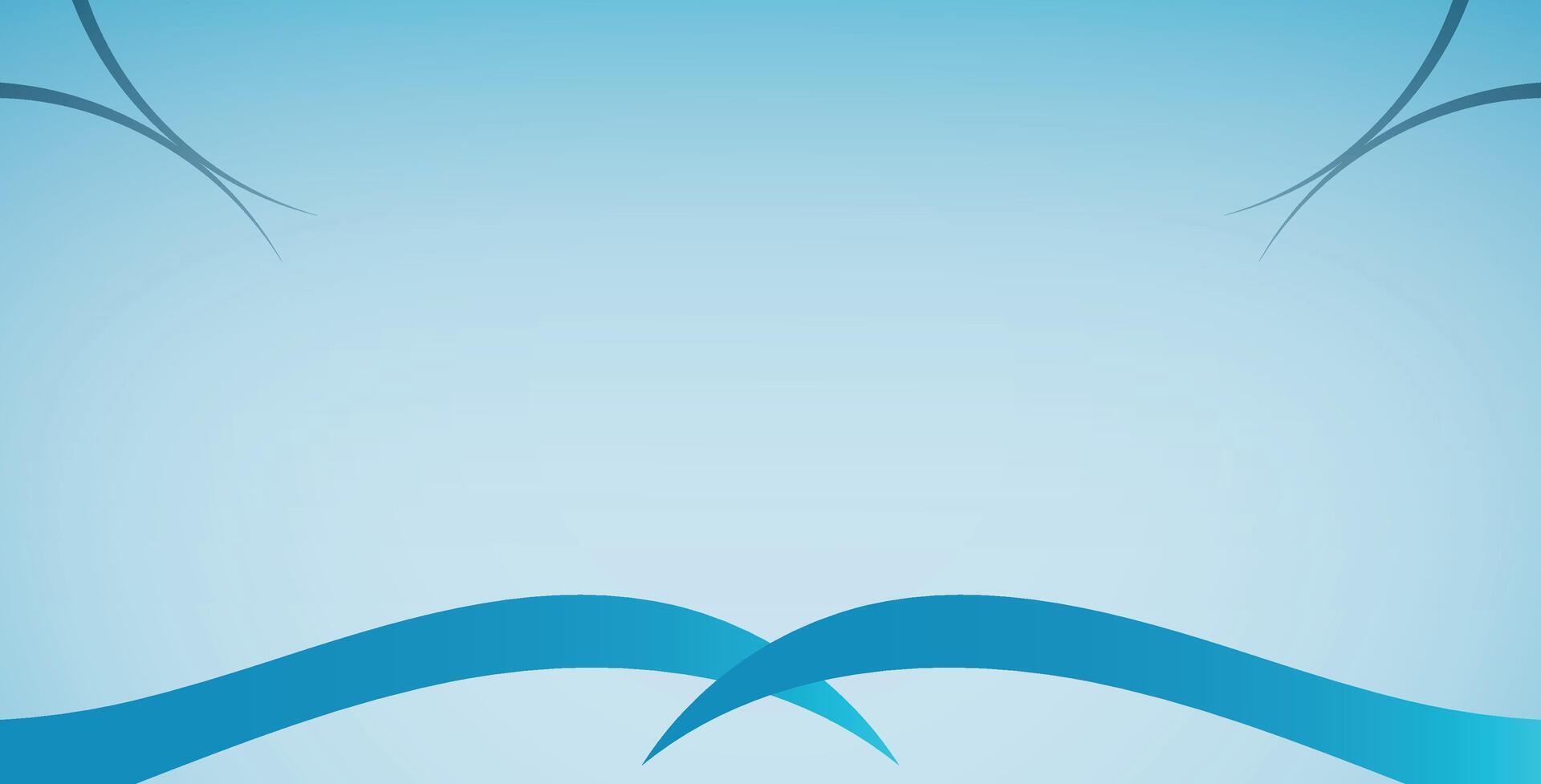 Abstract background, curved blue lines, symmetrical design vector