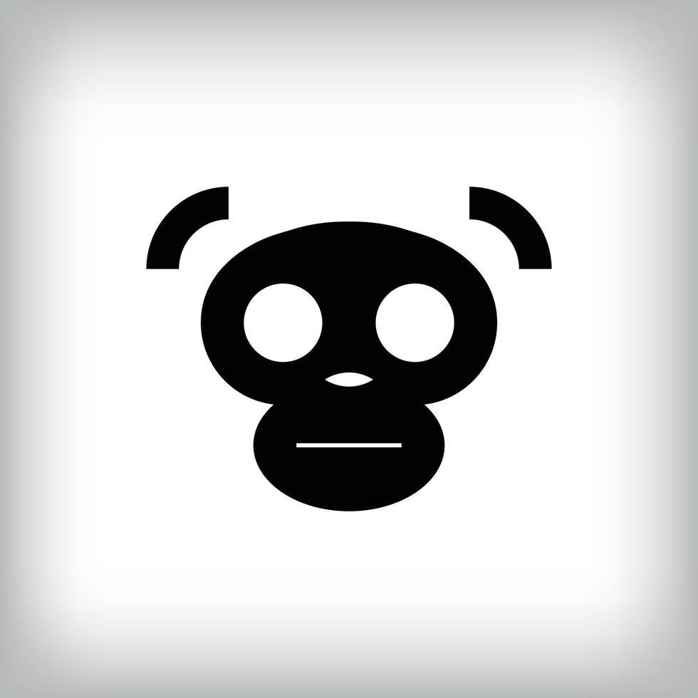Creative monkey head sign logo design. flat style. Identity design for the company. vector