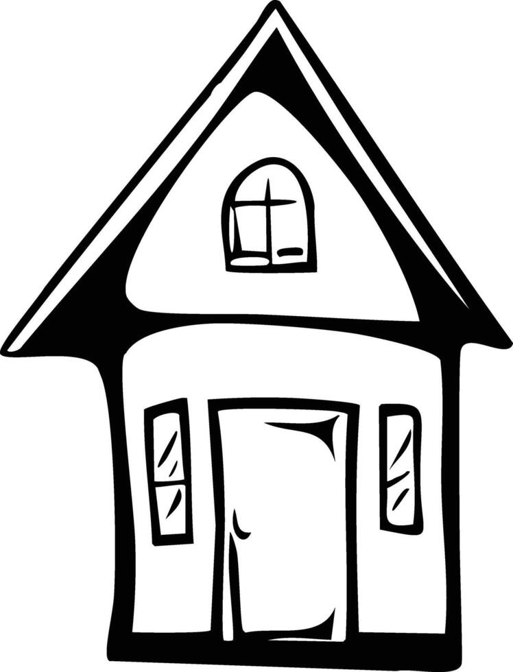 house line art vector