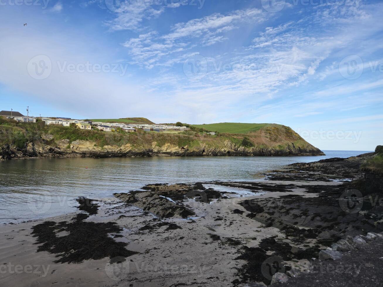 Highland Coastal Landscape with Lake and Horizon photo
