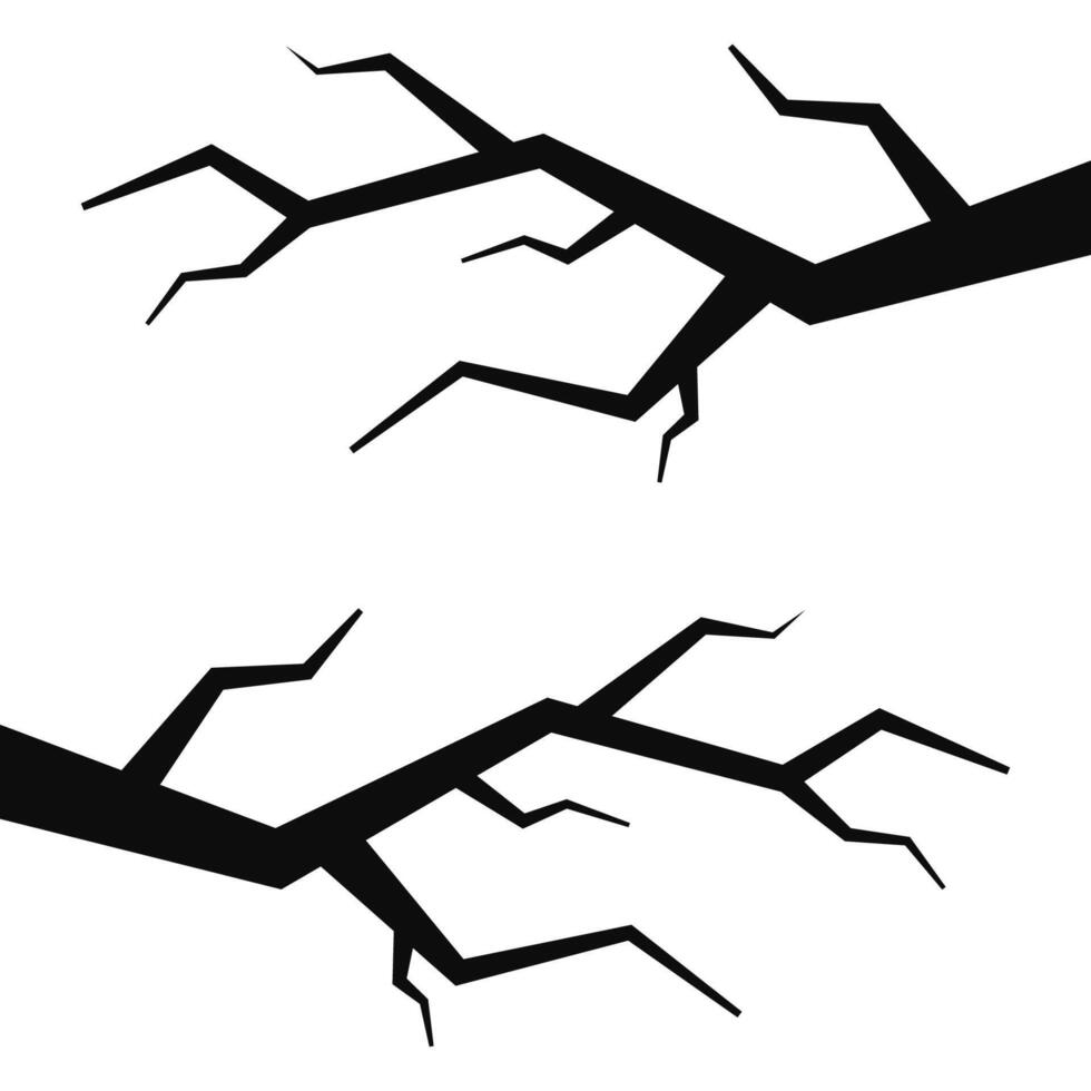 Halloween tree . Dead Branch from .Halloween tree by hand drawing. Black plant on white background. vector