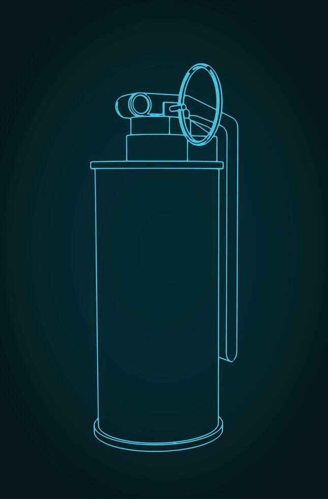 Smoke grenade illustration vector