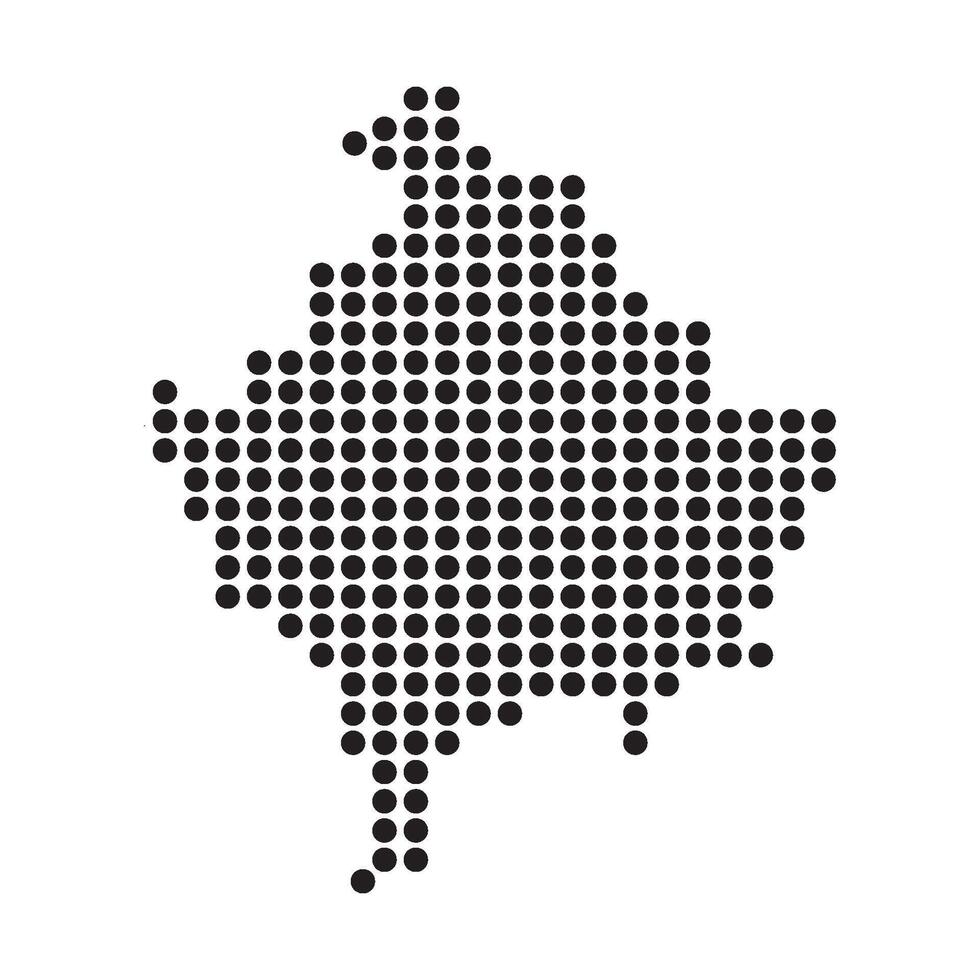 Kosovo Map Icon vector