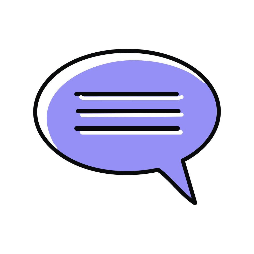 Chat bubble icon. Dialog chat sign. Speech bubble symbol. illustration vector