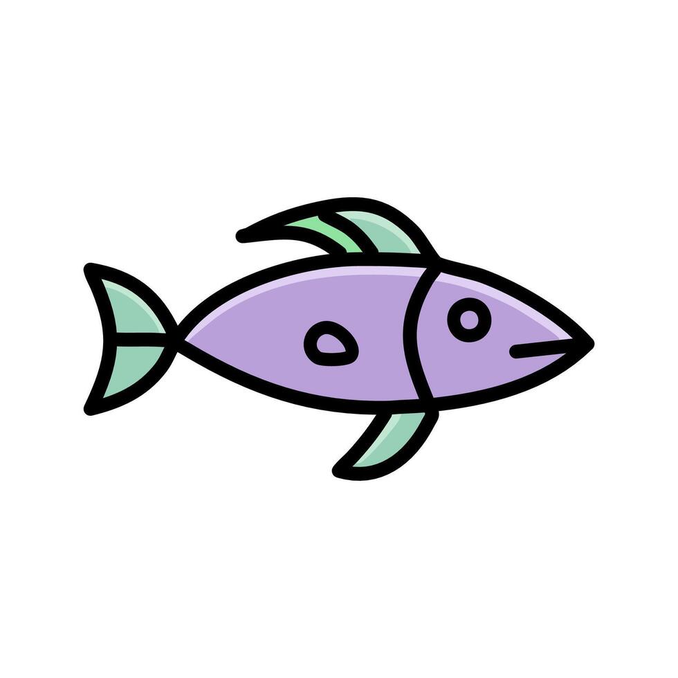 Fish , Barramundi filled design editable stroke icon vector
