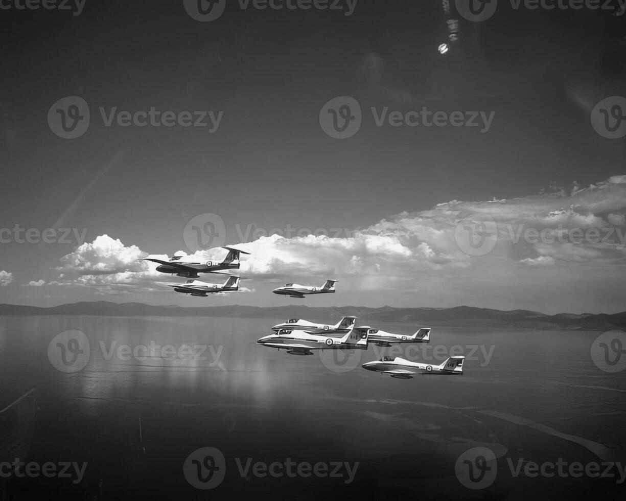 Airplane at the air show background photo