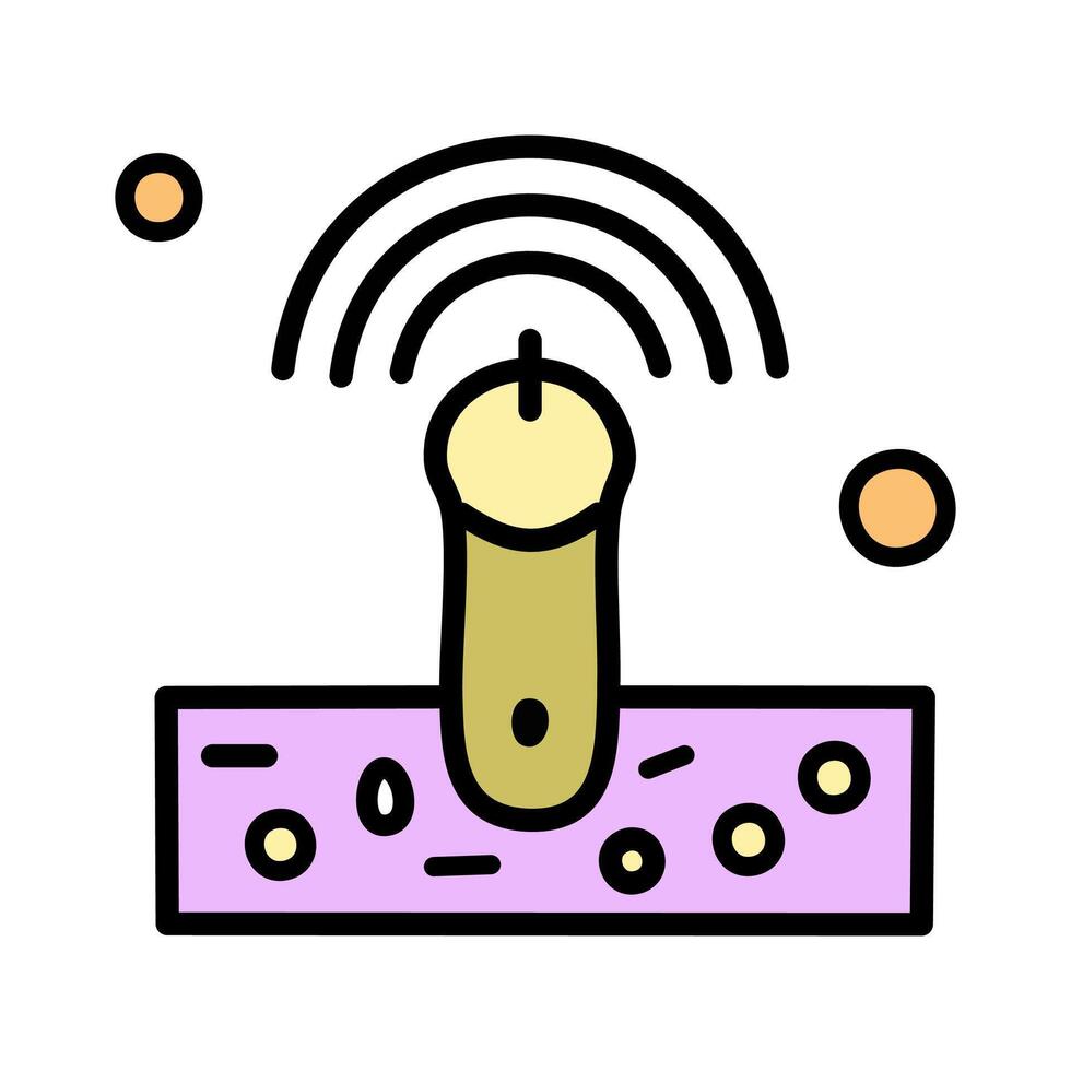 Multicolor soil sensor icon design vector