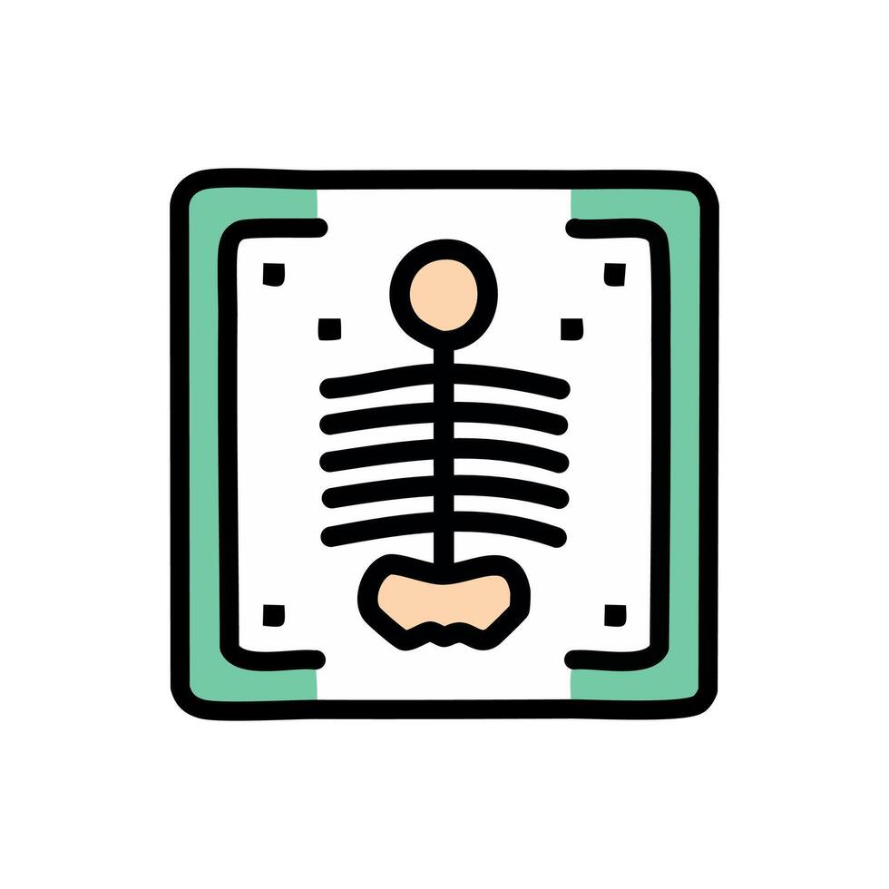 X-ray , Medical related filled design editable stroke icon vector