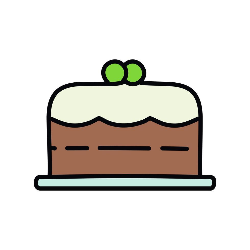 Cake , Barbecue related filled design editable outline icon vector