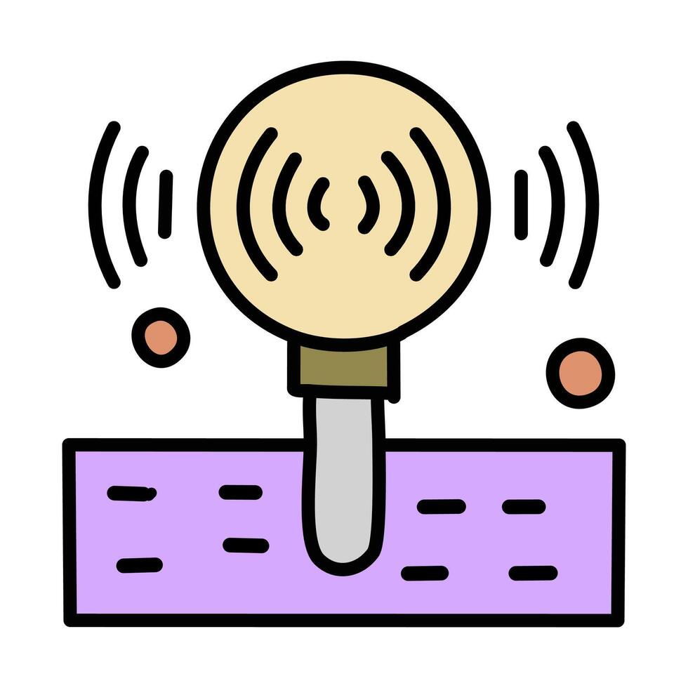 Soil sensor filled design editable outline icon. vector