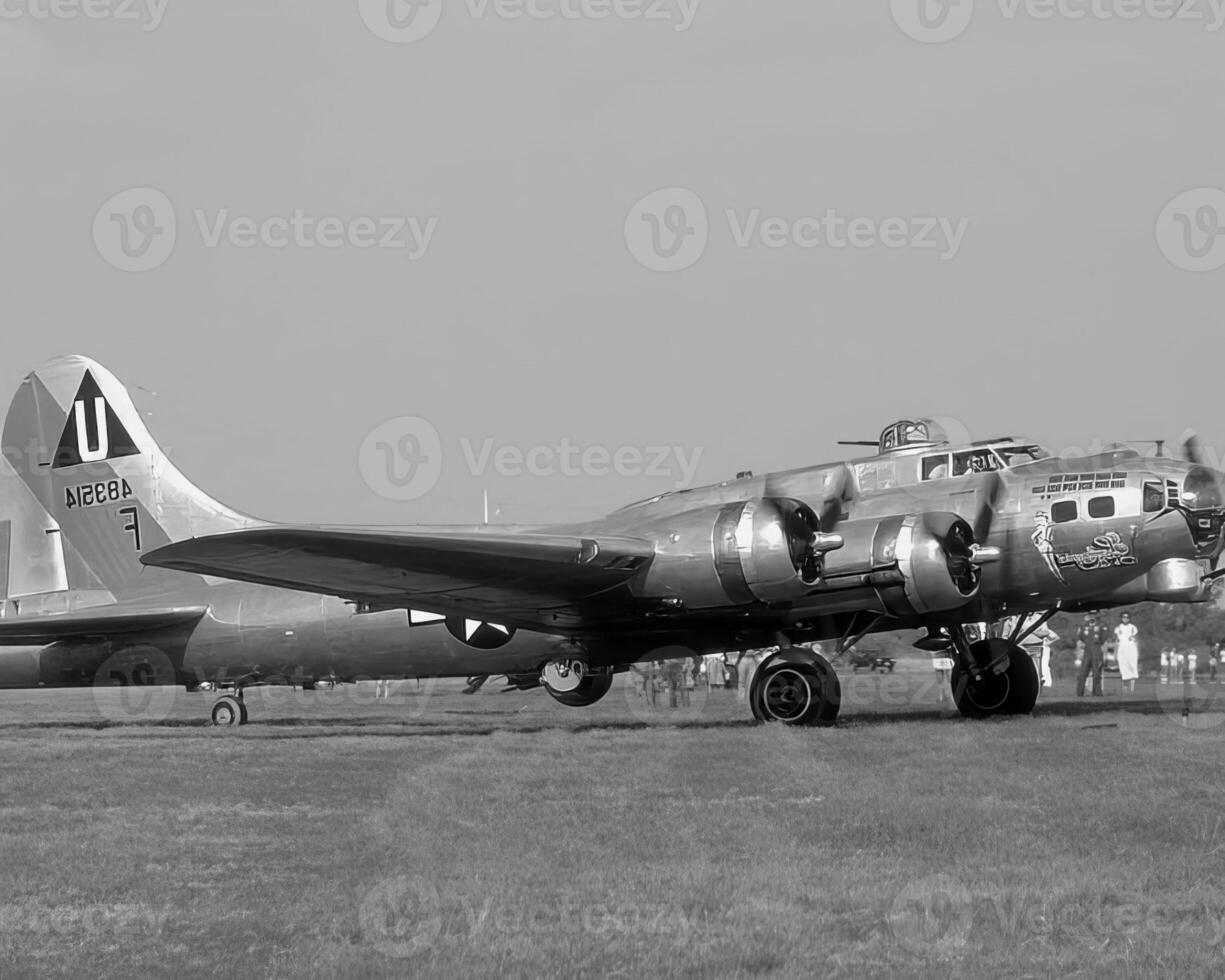 Airplane at the air show background photo