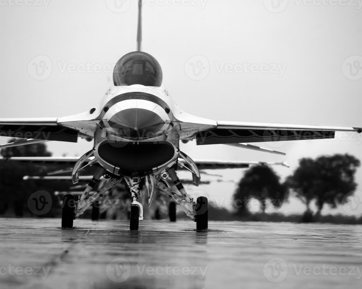 Military jet airplane, military fighter photo