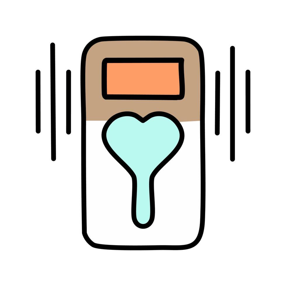 Sugar blood test illustration, filled design editable outline icon. Can be used for web and mobile. vector