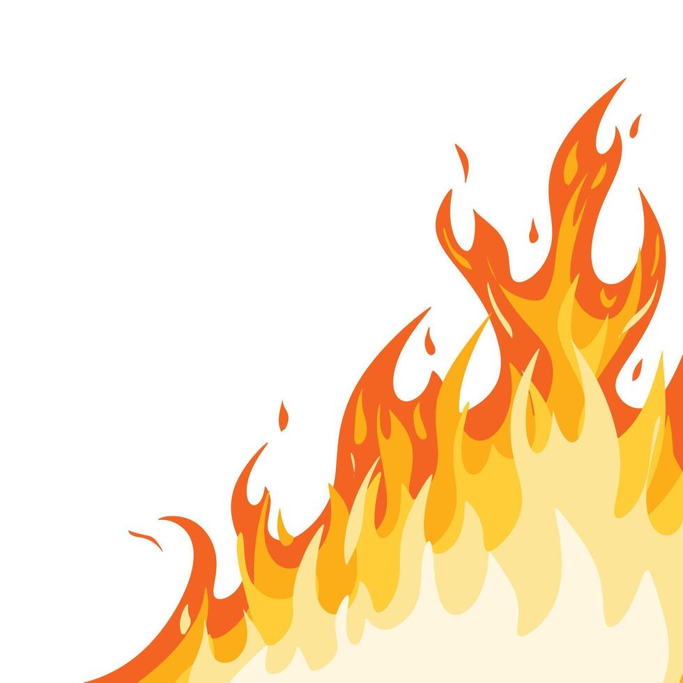 Fire illustration background isolated vector