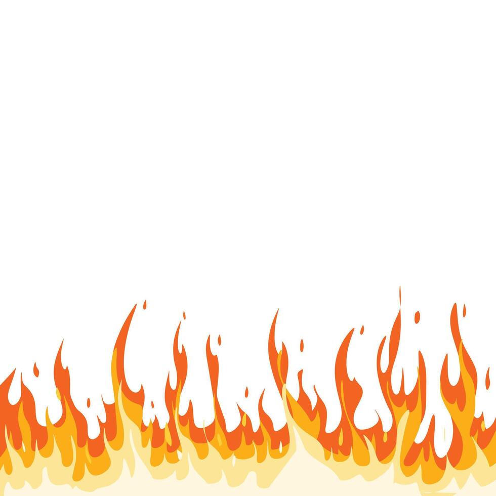 Fire illustration isolated on white background vector