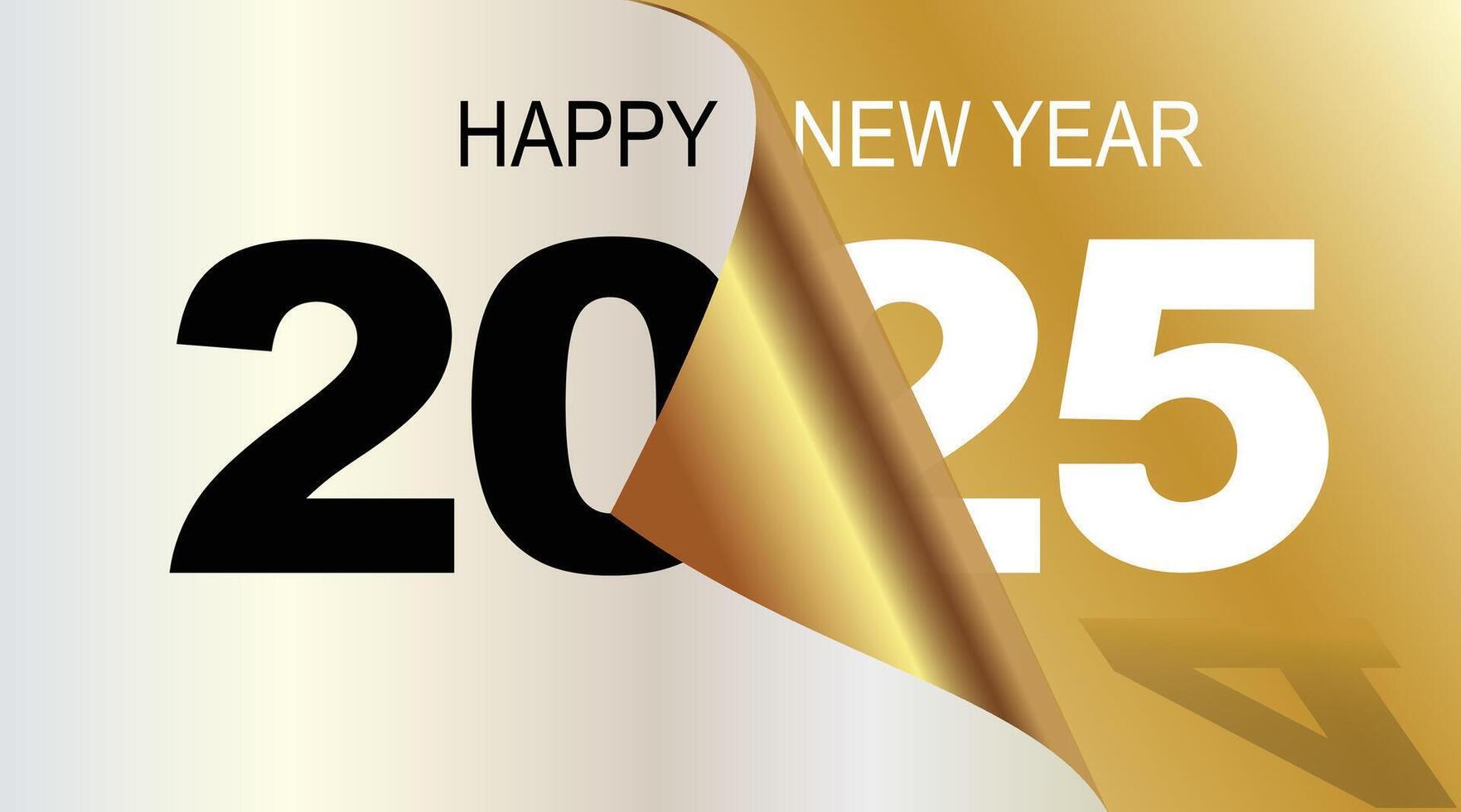 2025 Happy New Year background Banner with numbers date 2025 vector