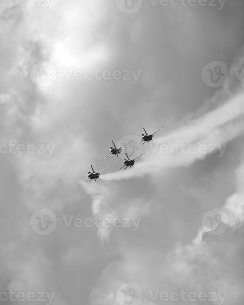 Military jet airplane, military fighter photo