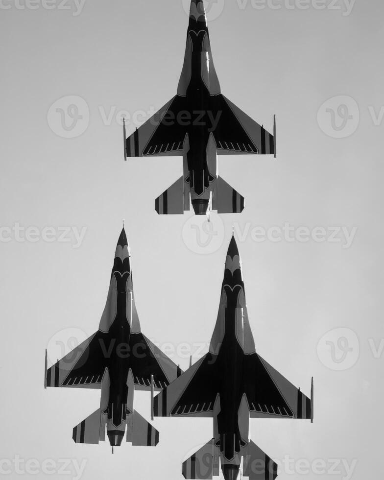 Military jet airplane, military fighter photo