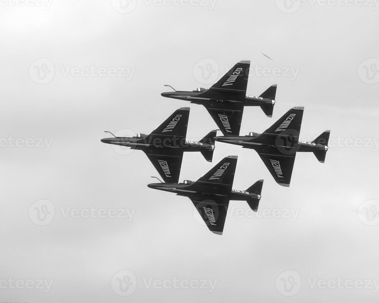Military jet airplane, military fighter photo