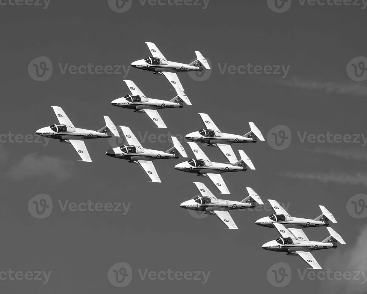 Airplane at the air show background photo