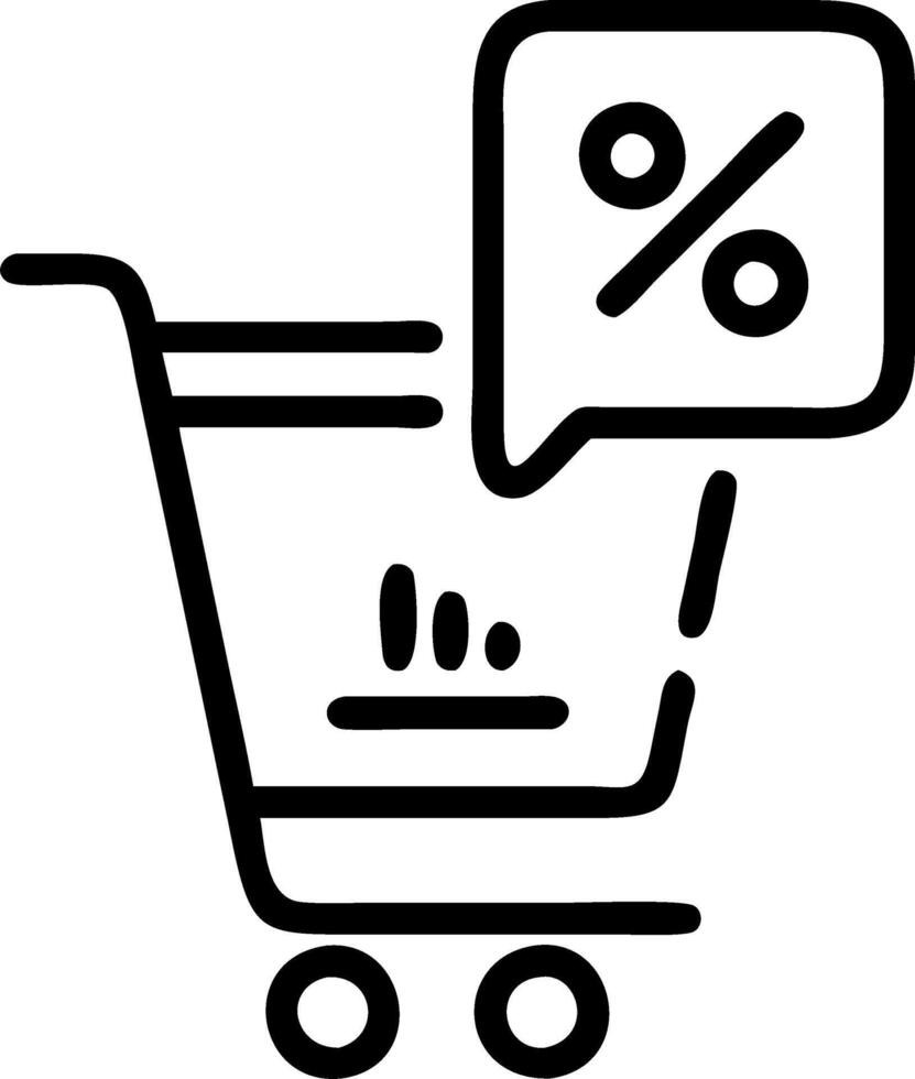 Close up of Digital Shopping Cart Applying Discounts vector