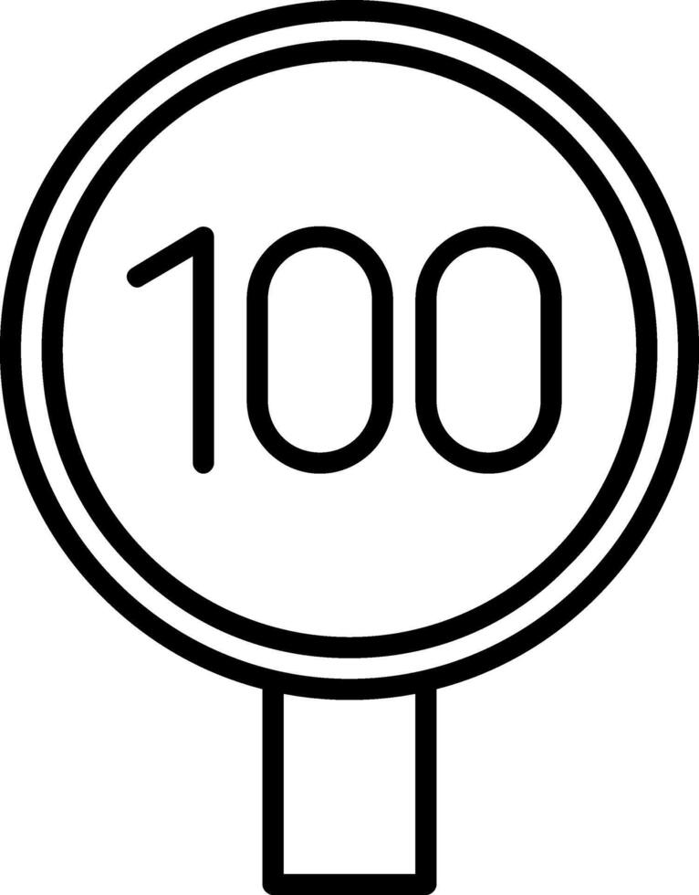 Speed Limit Icon Design Symbol vector