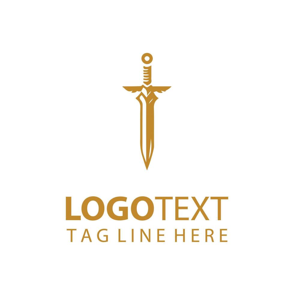The Dragon's Sword Logo vector