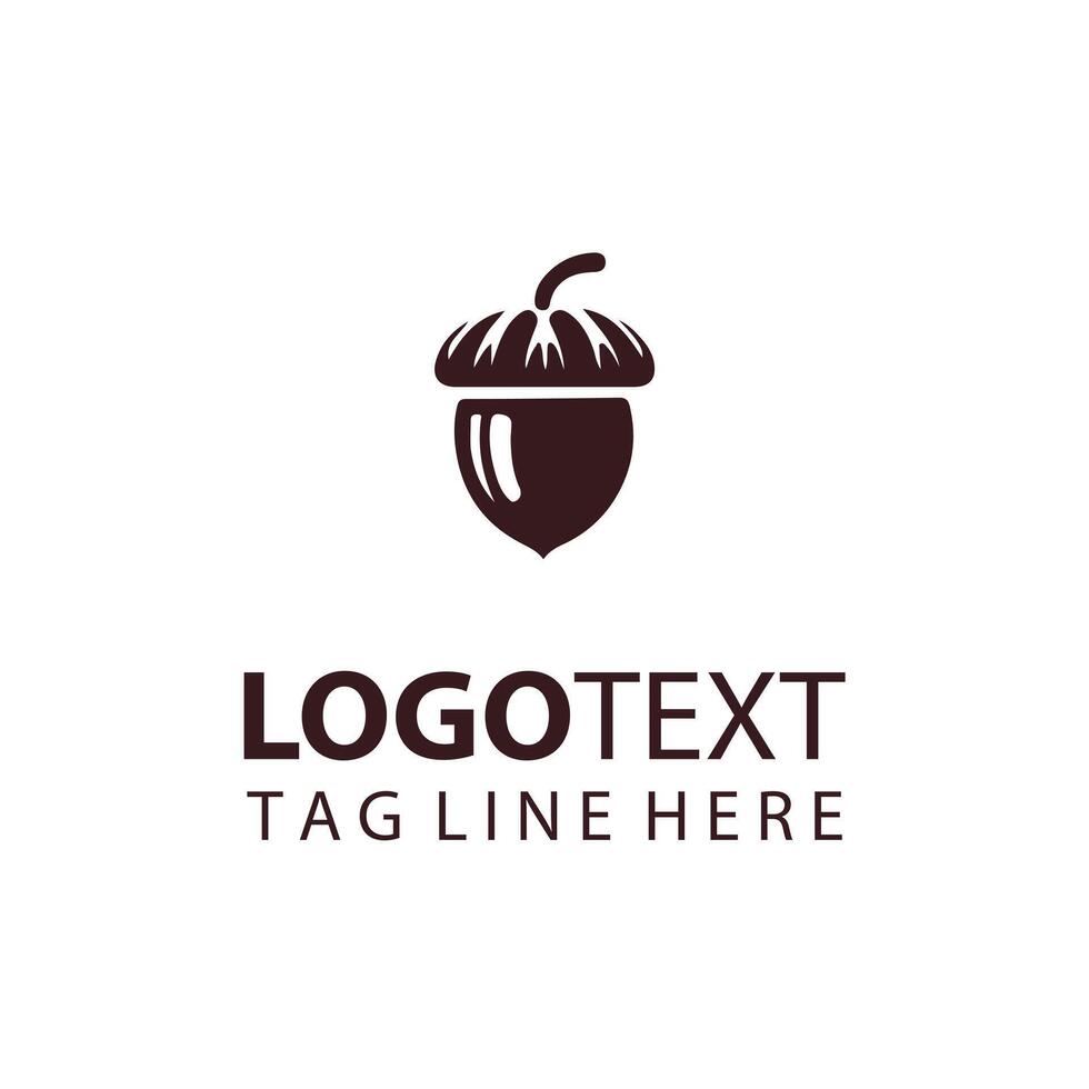 Golden Oak Acorn Logo vector