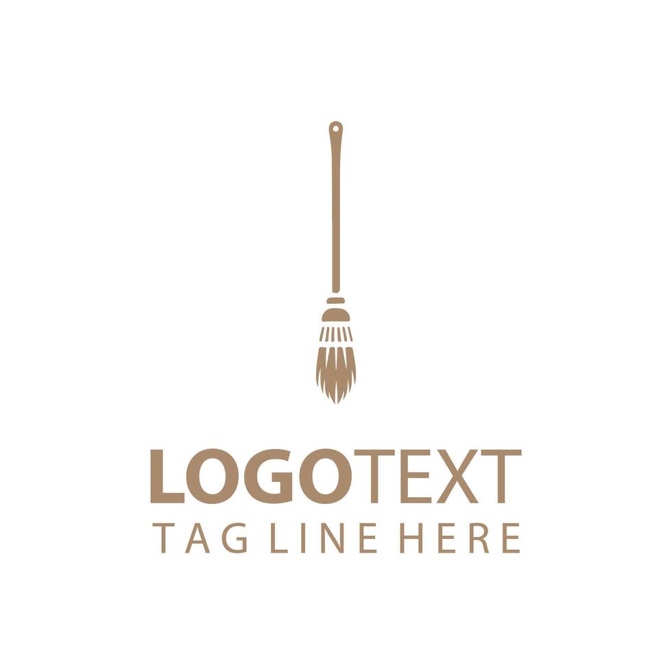 Pure Sweep Broom Logo vector