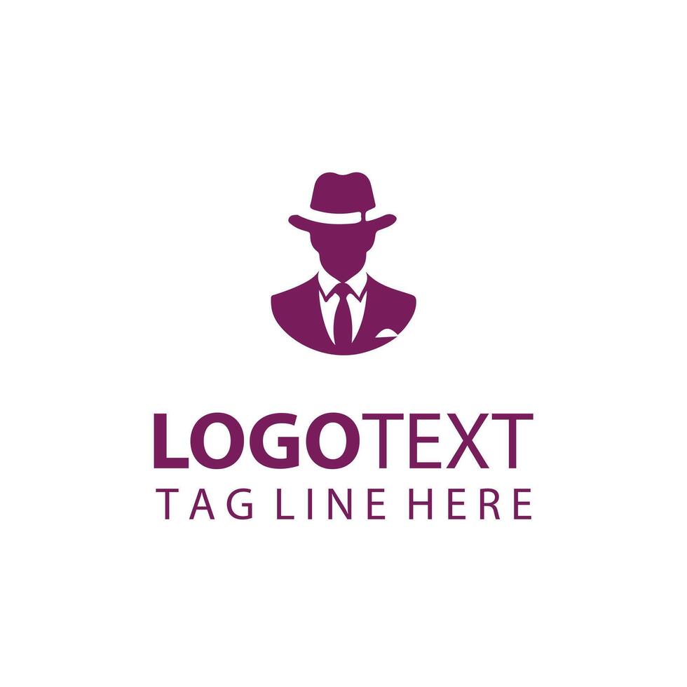 Old-World Charm Gentleman Logo vector