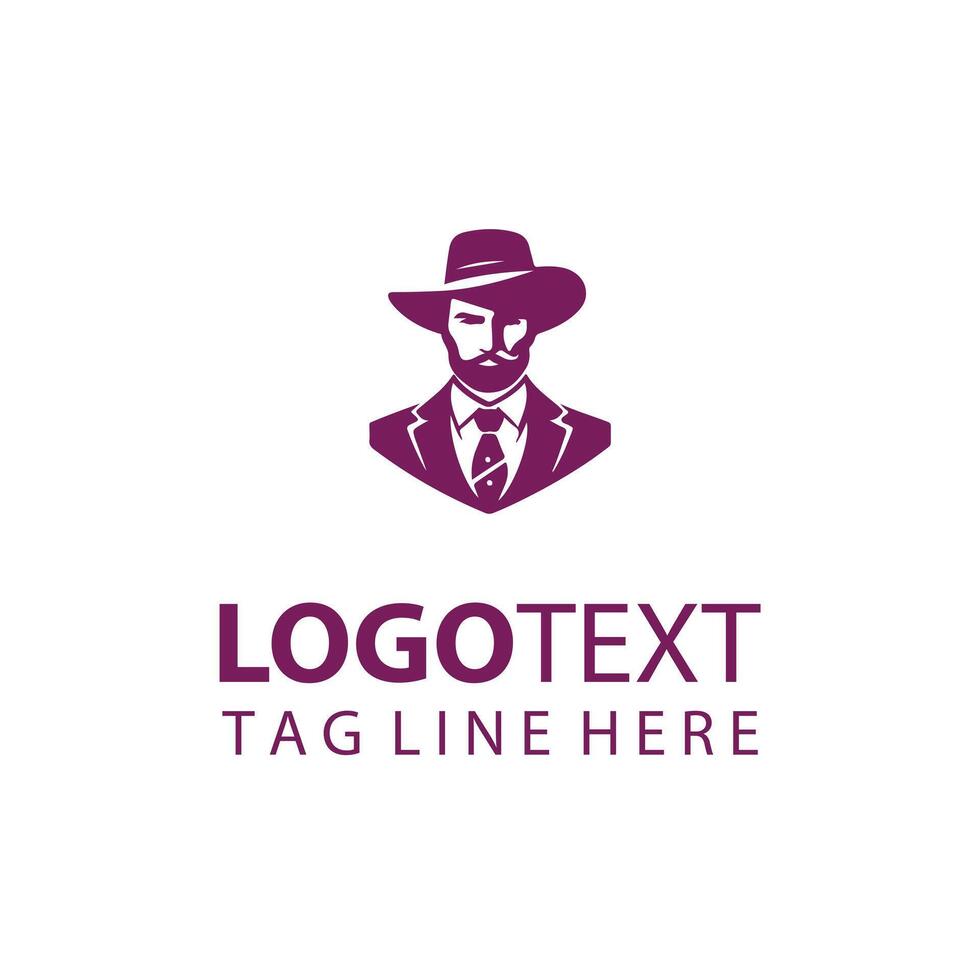 The Dapper Duke Gentleman Logo vector