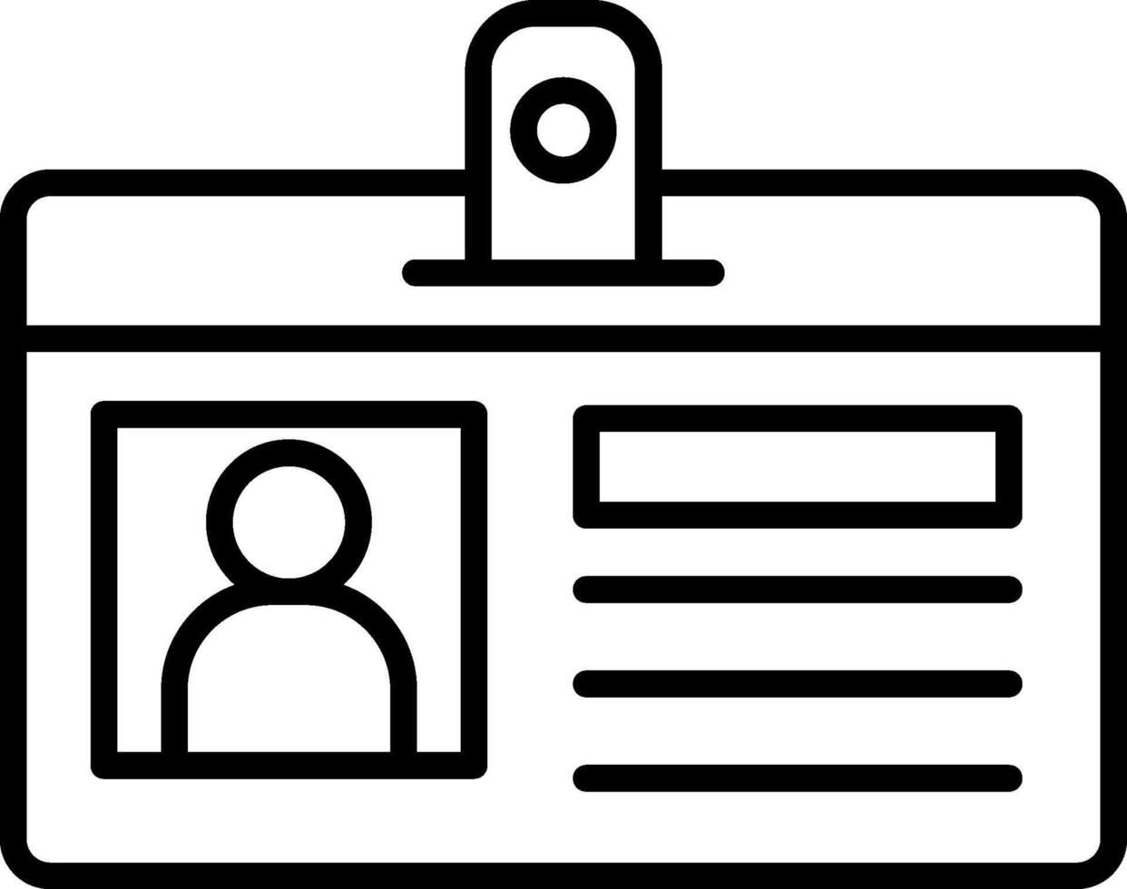 Identification Card Icon Design Symbol vector