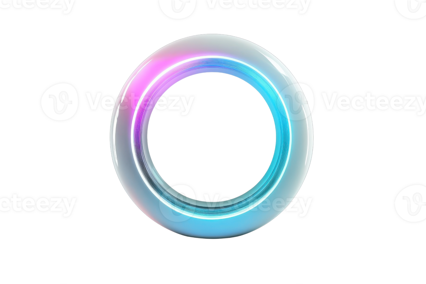 A circular design featuring a gradient of blue and pink hues, creating a modern and sleek appearance. png