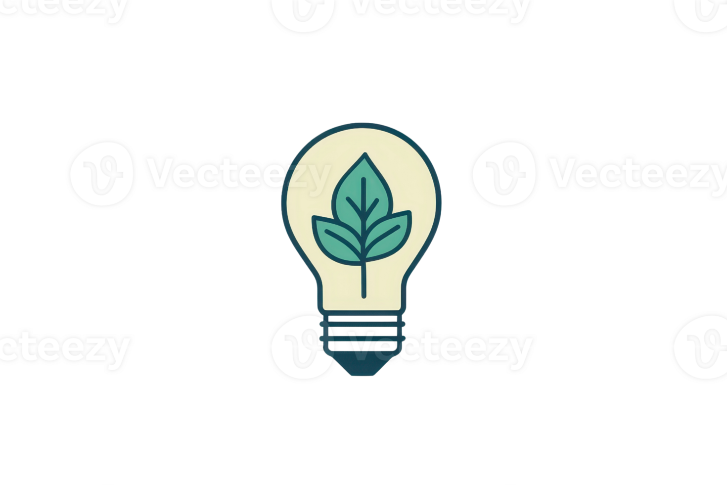 A light bulb featuring a green leaf symbolizing eco-friendliness and sustainable energy practices. png