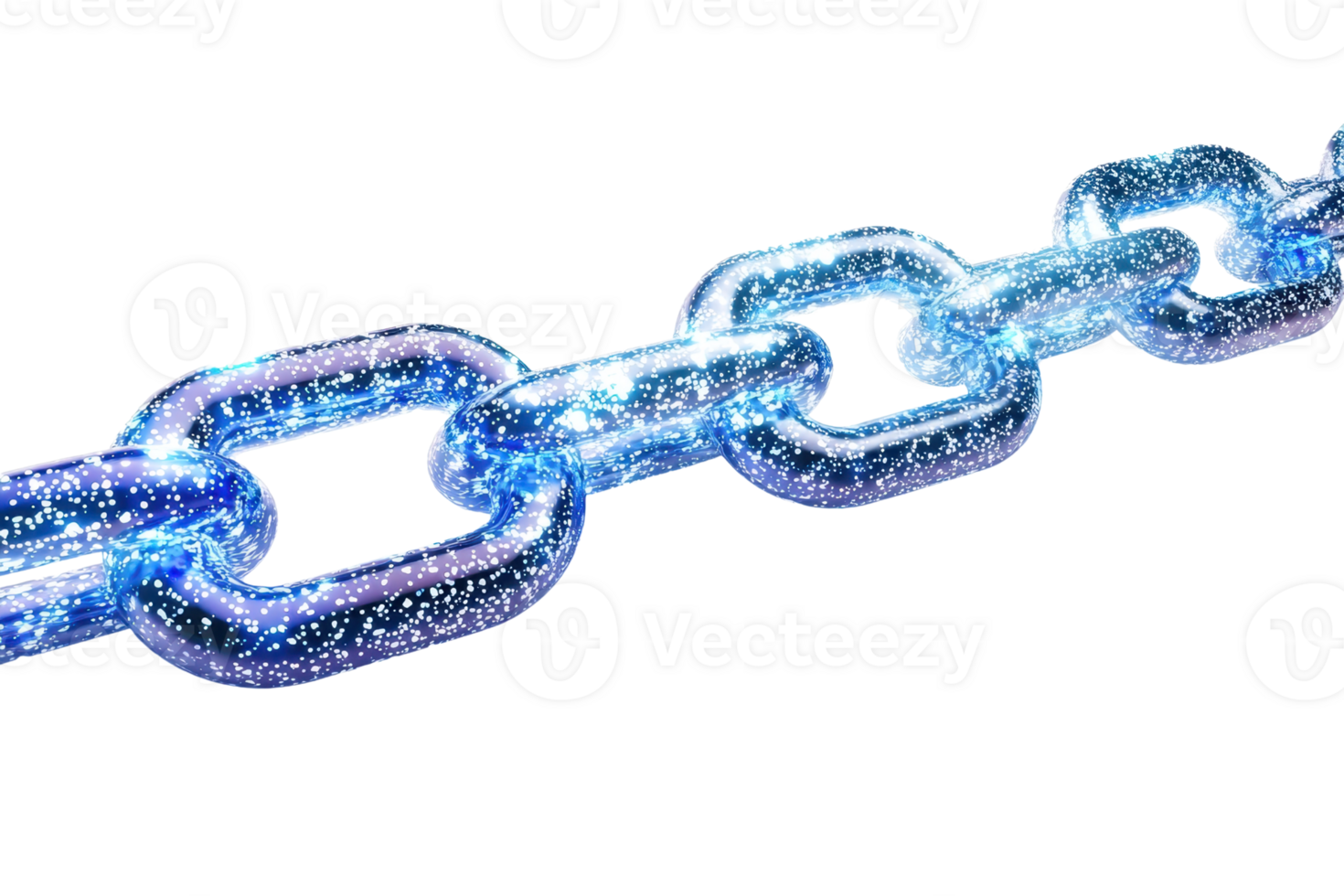 A shimmering chain made of glowing links, showcasing intricate designs and vibrant colors. png