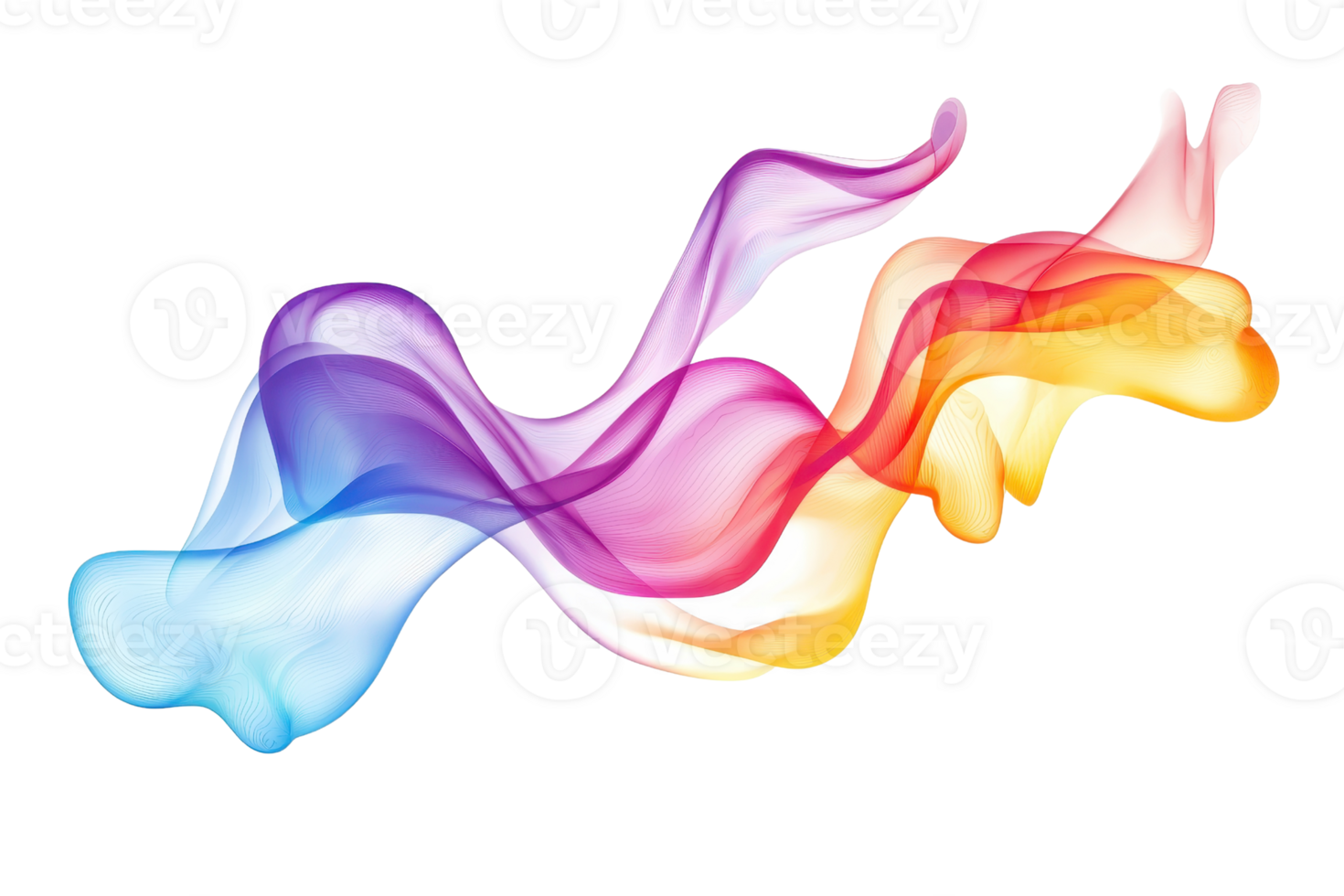 A flowing, colorful wave exhibiting vibrant gradients in shades of blue, purple, pink, and orange, creating a dynamic visual effect. png