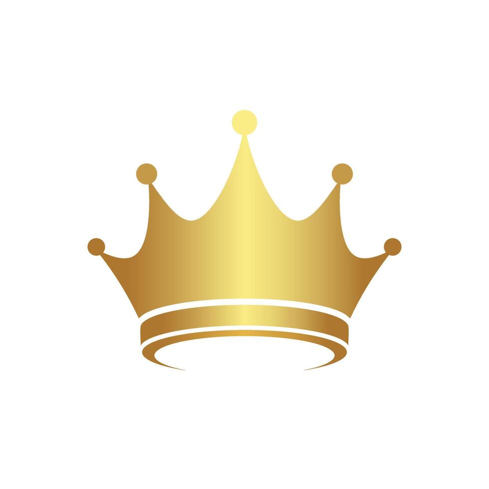 Golden Luxury Crown design template vector