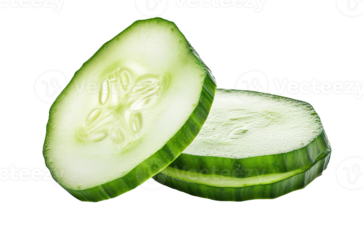 Fresh Cucumber Slices Healthy Food Green Vegetable Diet Cooking Ingredient Salad png
