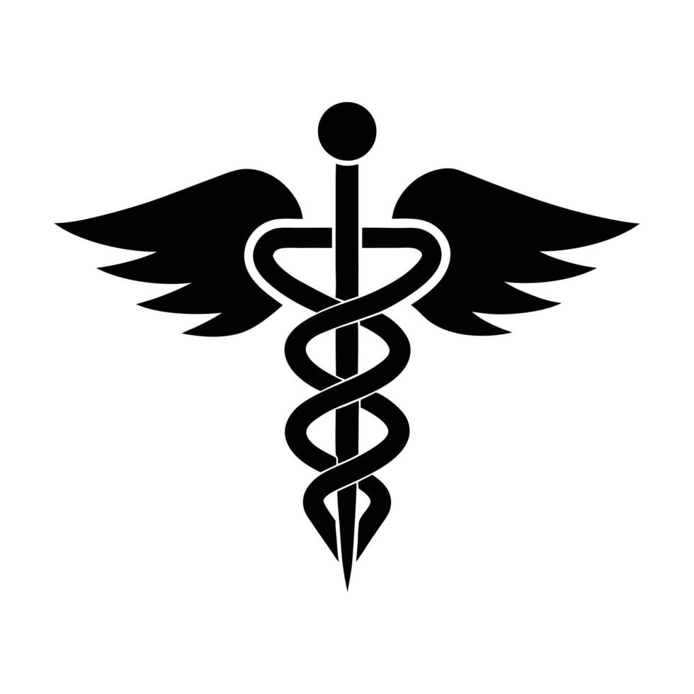 medical symbol caduceus vector